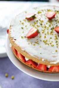 Pisztáciás ricottatorta eperrel Ízbolygótól