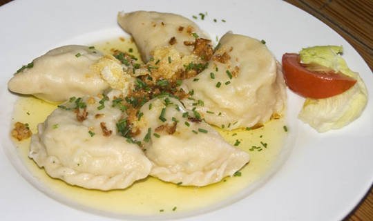 Schlipfkrapfen, a tiroli ravioli