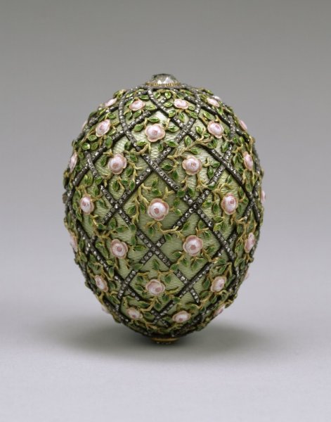 Easter Faberge Rose Trellis Egg